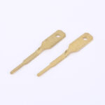 Brass precision stamped inline terminal