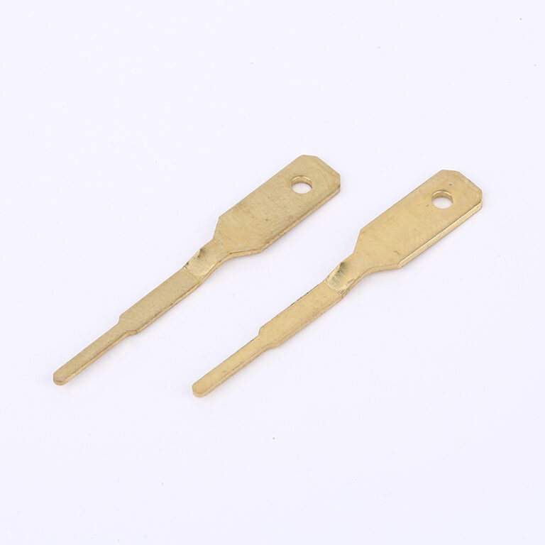 Brass precision stamped inline terminal